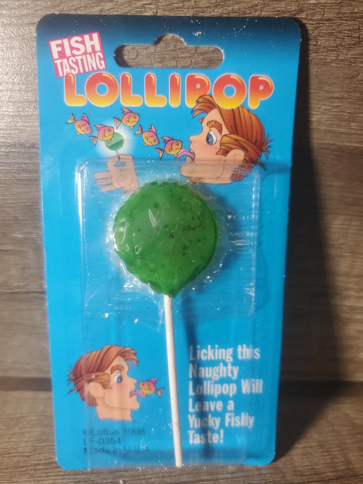 Fish Tasting Lollipop Surprise Classic Prank Joke