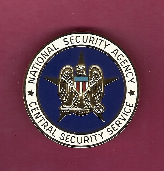 US National Agency Half size badge US Made  NSA