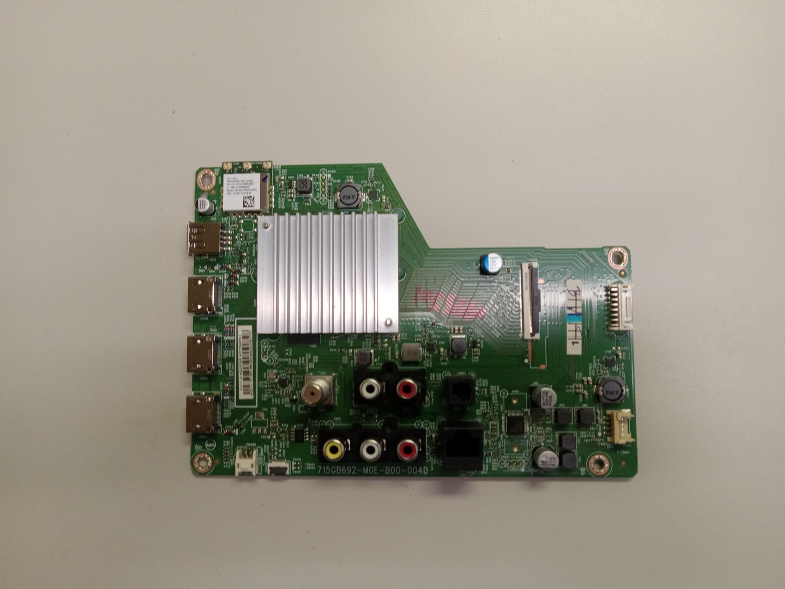 Vizio 55" main V555-J01 Main Board 756TXLCB02K063, 715GB692-M0E-B00-004D