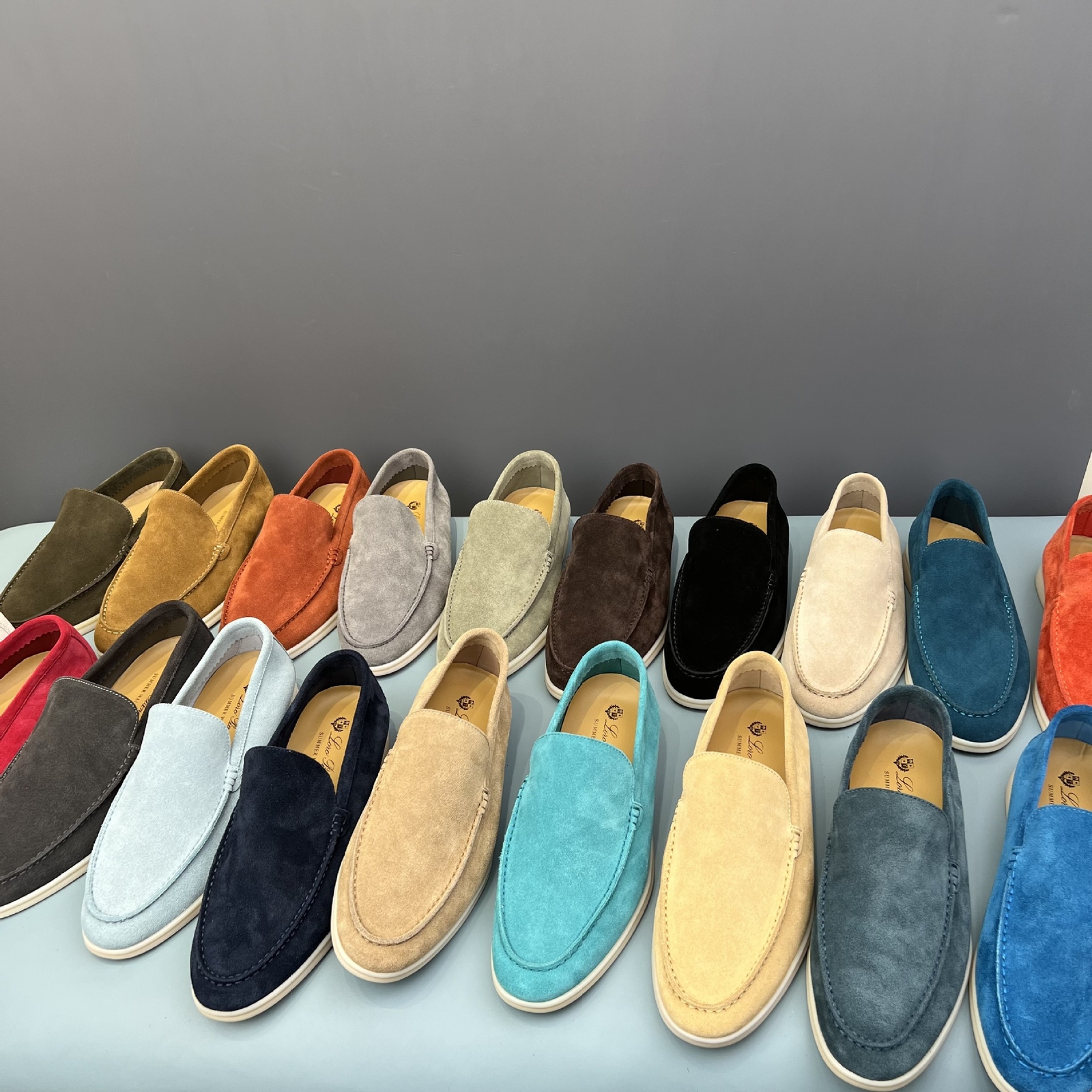 2025 Summer Mens Suede Loafers Shoes All Size in Stock Slip on Shoes Business