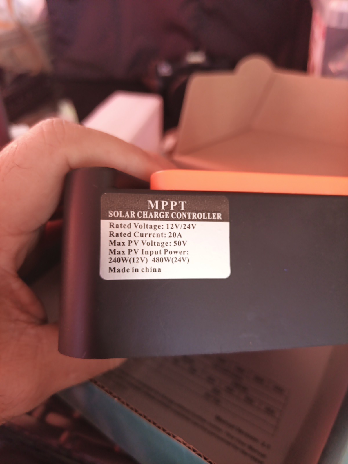 MPPT Solar Charge Controller, 20A 12V 24V Solar Controller