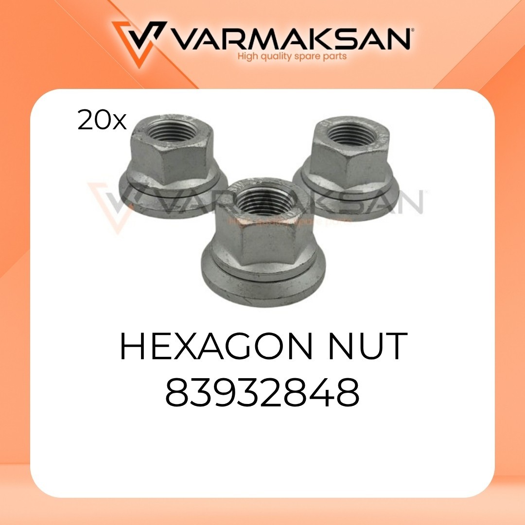 NEW CNH 83932848 HEXAGON NUT / NEW 83932848 HEXAGON NUT