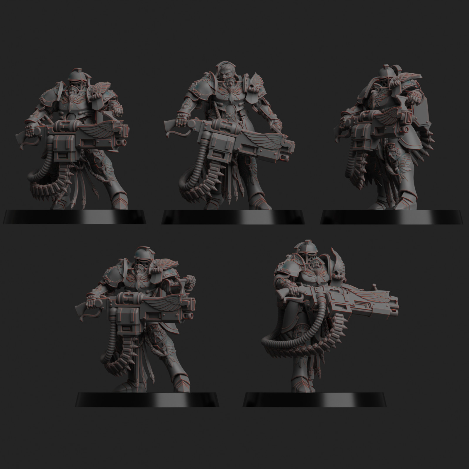 Diverging Realms - Vestalian Guard Custodian, Sentinels x 5