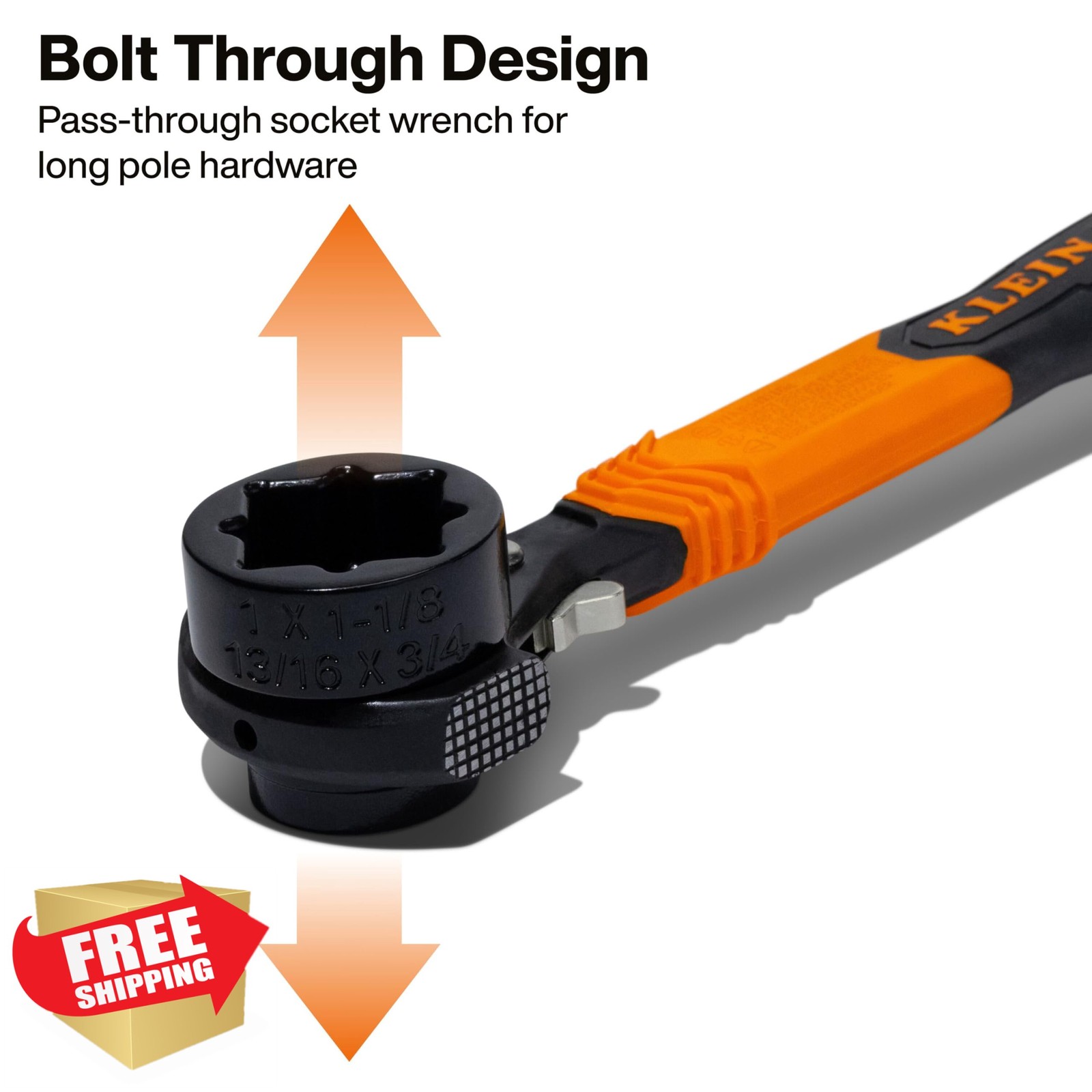 KLEIN TOOLS 5-in-1 Lineman Wrench Insulated