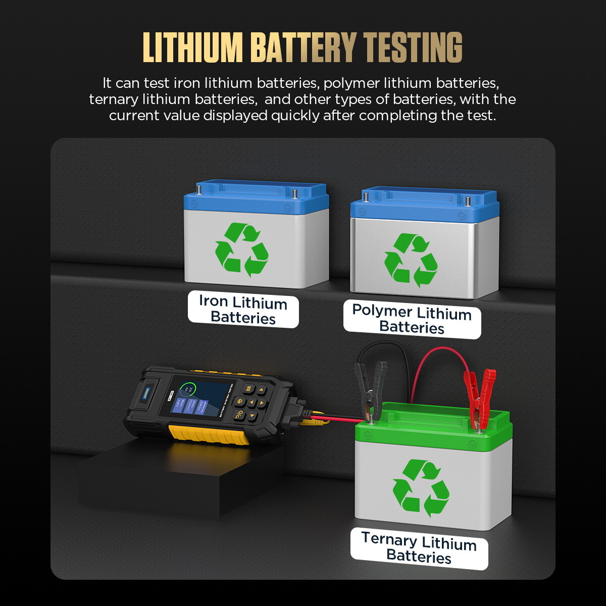 0-80V Car Battery Tester Battery Load Tester Battery Analyzer Built-in Printer