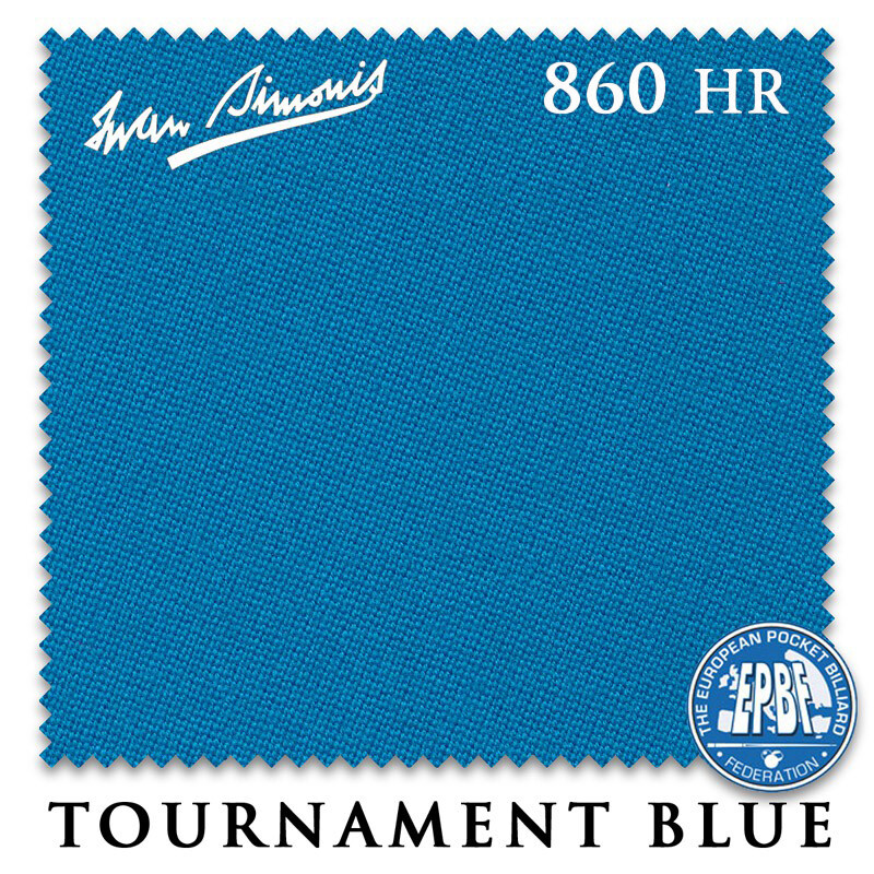 8' Simonis 860HR Pool Table Cloth - Tournament Blue - FOR THE BED ONLY -NO RAILS