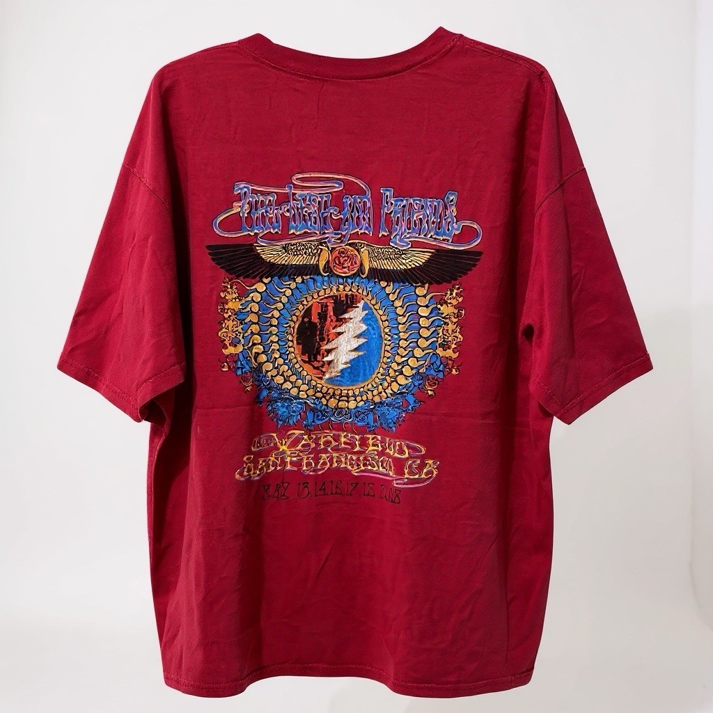 Grateful Dead Spring Tour Festival 2008 T Shirt Steal Your Face Red Adult XL