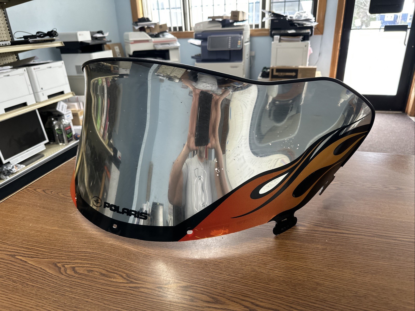 Polaris Snowmobile Edge Chassis 12.5" CHROME Windshield  2874137
