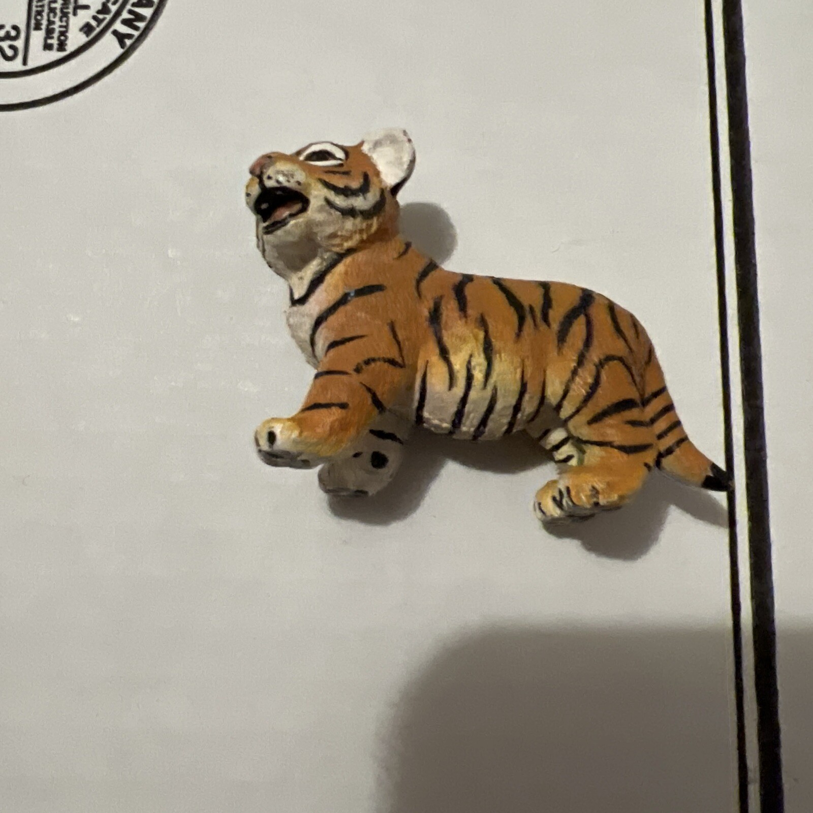 Vintage Safari Ltd Bengal Tiger Cub Baby Animal Figure Figurine Jungle Wild Life