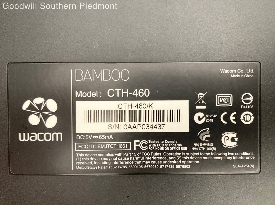 Bamboo CTH-460 Drawing Tablet & Pen - Tested