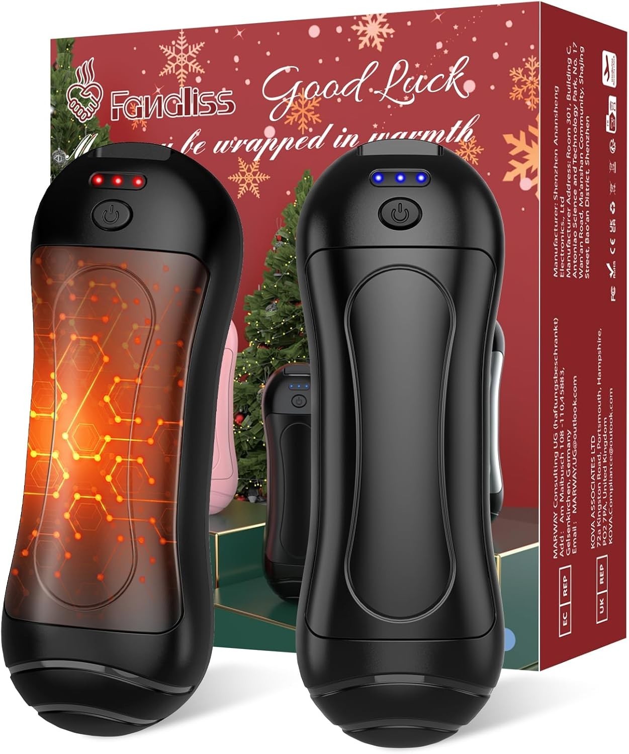 Hand Warmers Rechargeable 2 Pack 6000mAh Electric Hand Warmer with 3 Levels War