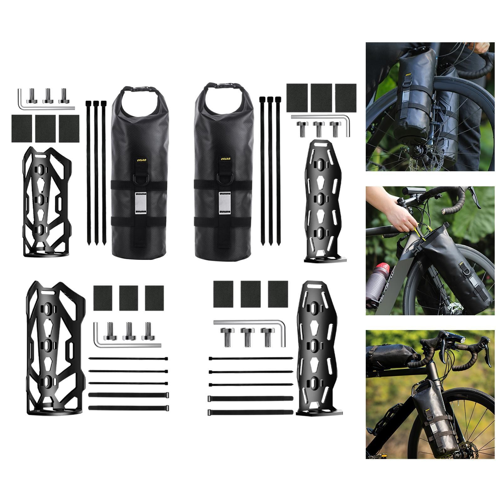 Bike Bag Holder Water Bottle Holder Fixing Bracket Black Screw/Strap Mounted