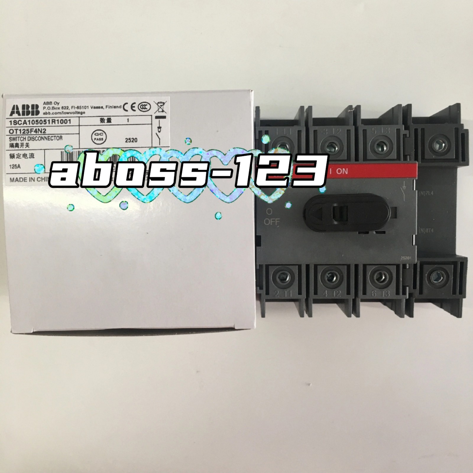 ABB OT125F4N2 1SCA105051R1001 Switch Disconnector#1pcs New In Box