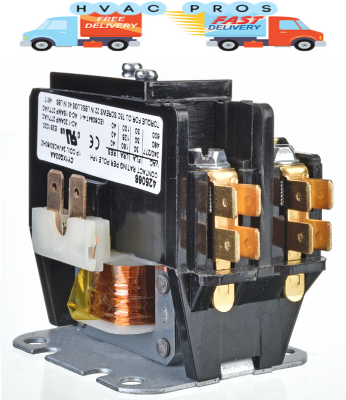 Janitrol Goodman Amana 24 volt 1 Single Pole Contactor Relay B13603-21 B1360321.