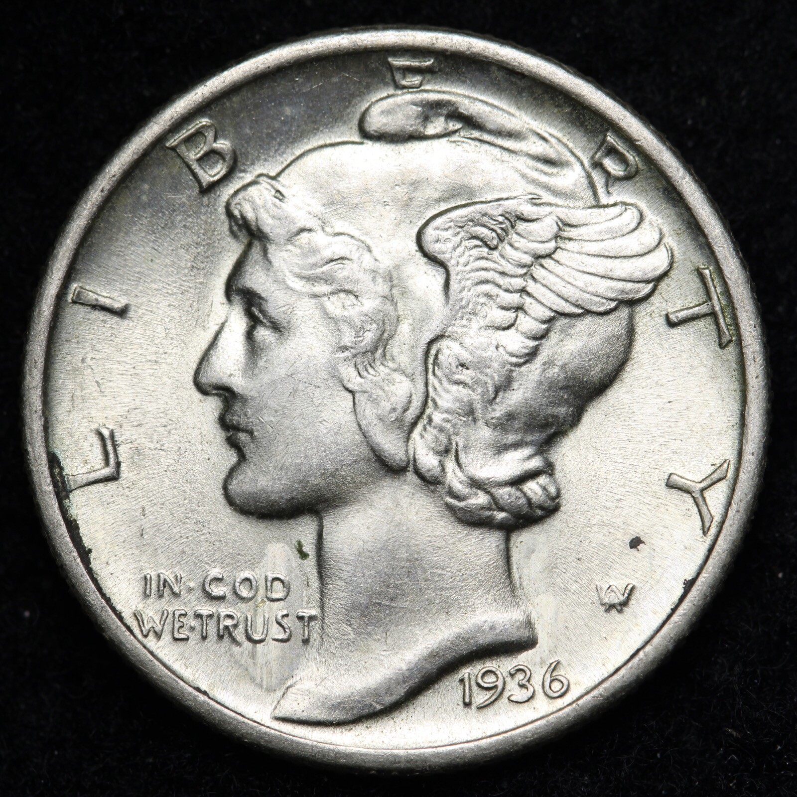 1936 Mercury Silver Dime GEM BU *UNCIRCULATED* MS E193 ZH