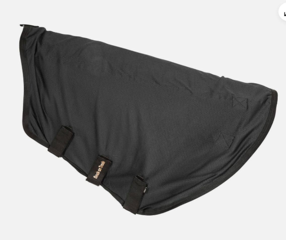 BACK ON TRACK Equestrian Lightweight Royal Mesh Neck Cover Deluxe Black 81" NWT