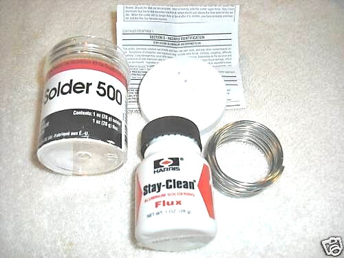 Harris, Stay Clean Aluminum Soldering Kit, Solder & Flux, Model 500K, T720-24