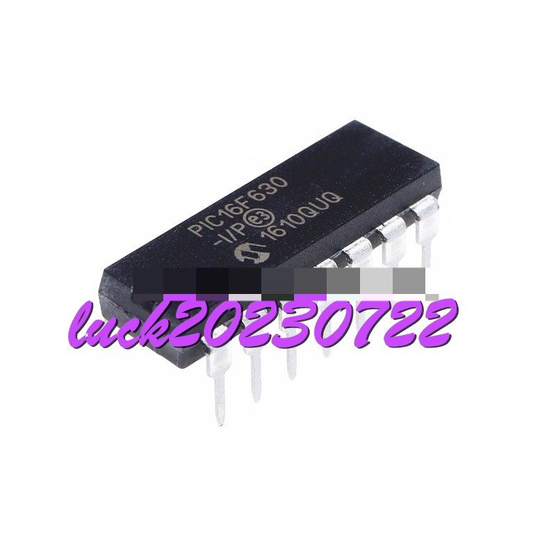 2PCS NEW PIC16F630-I/P DIP-14 #HJ