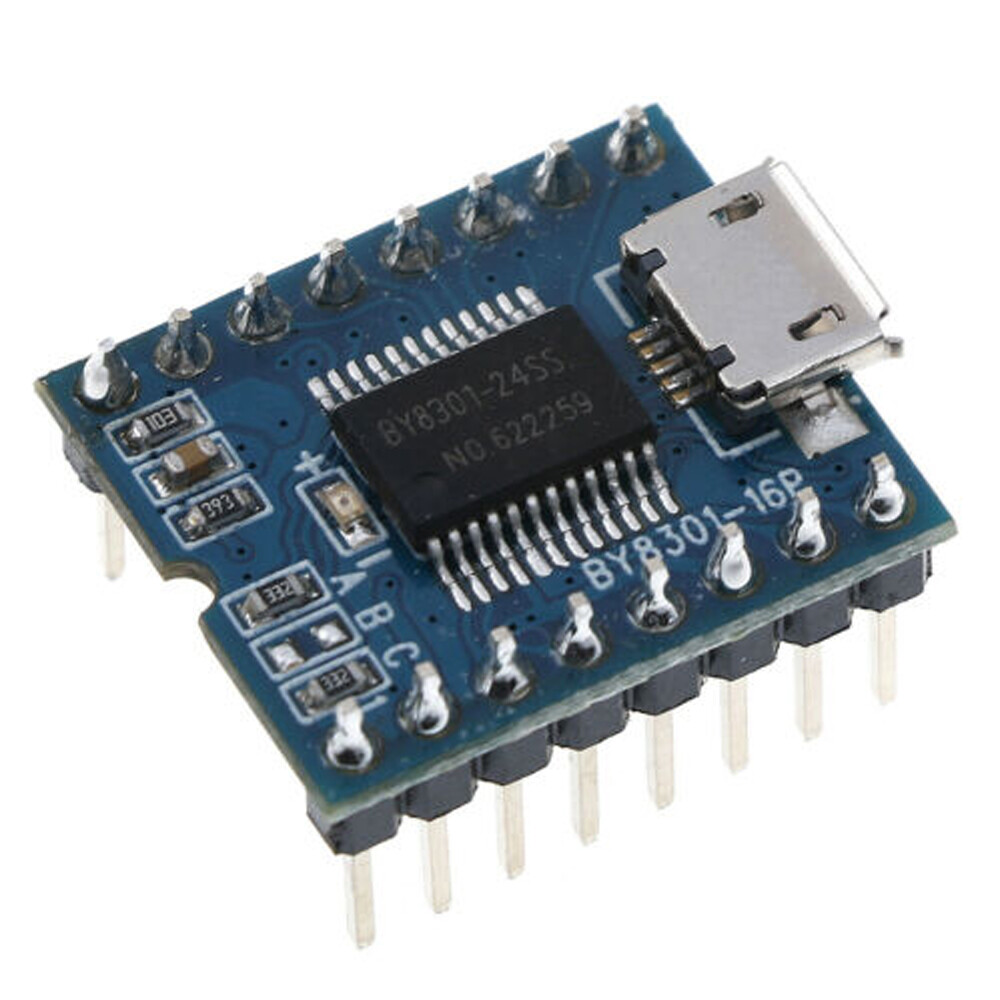 BY8301-16P SSOP2 MP3 Aduio Serial Voice SPI FLASH Module 3W Amplifier Mic BP