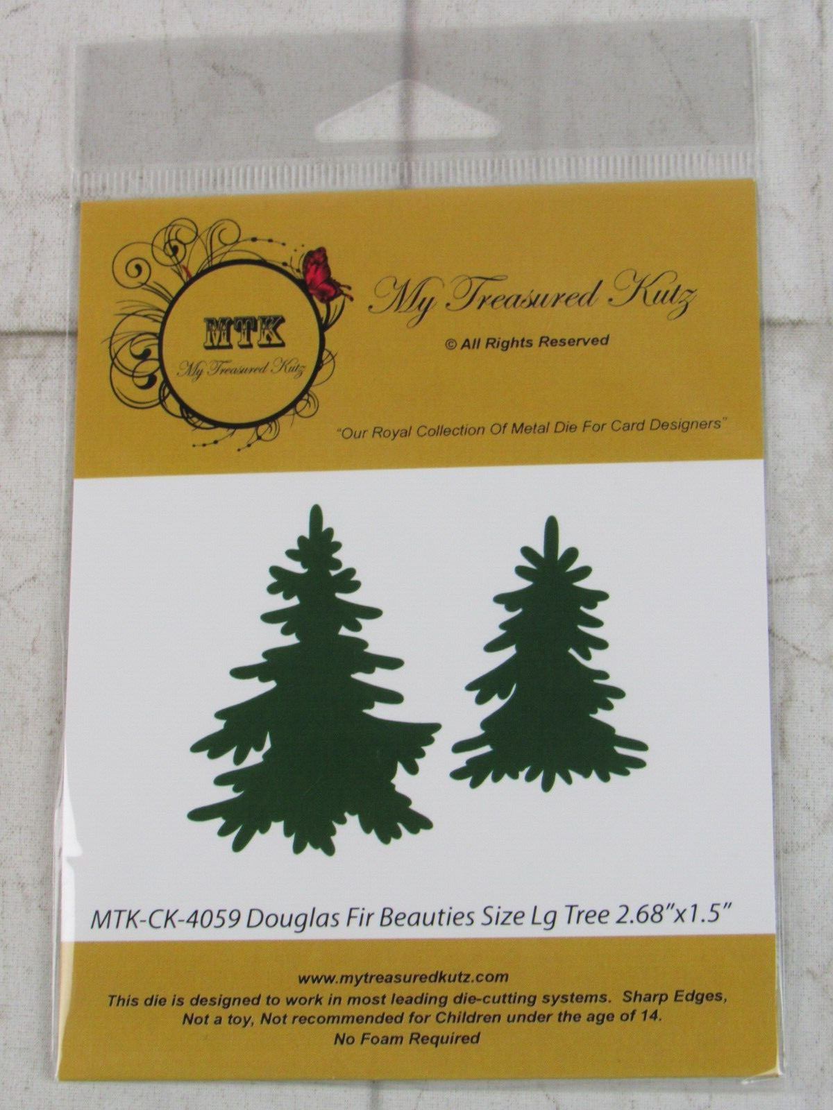 My Treasured Kutz, Metal Die, Douglas Fir Beauties, MTK-CK-4059