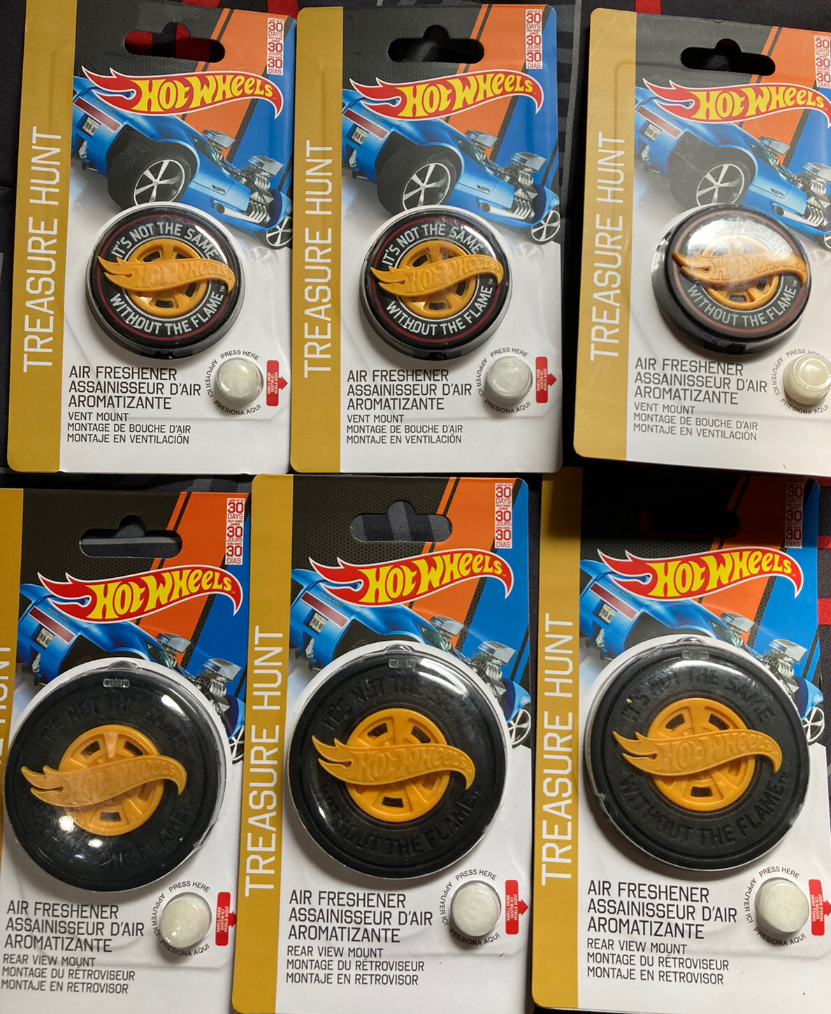 🏎 6x LoT Hot Wheels Car Air Freshener Treasure Hunt Great Gift! Vent&Hanging