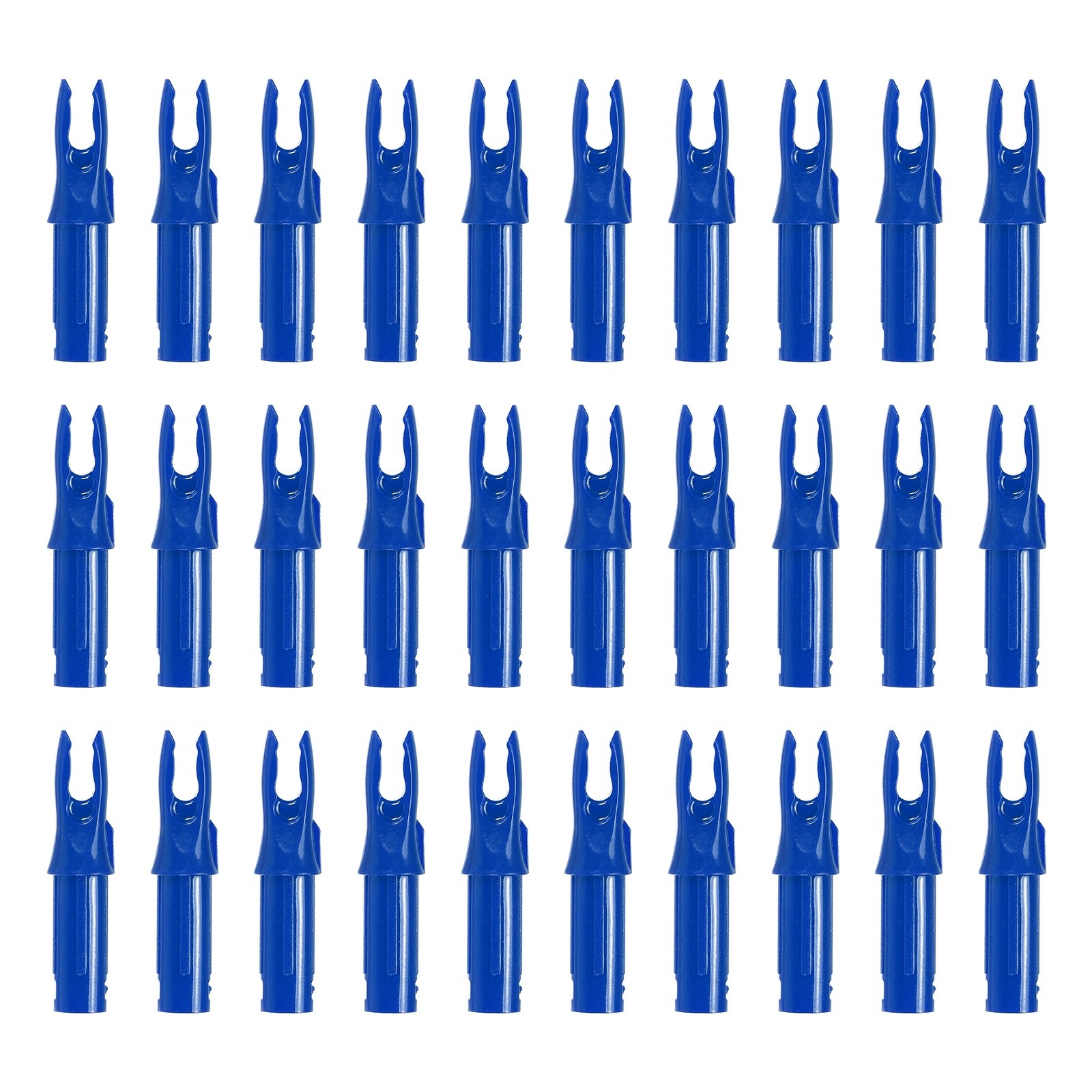30 Pack Archery Arrows Nocks 6.2mm Plastic Insert Arrow Nock Blue