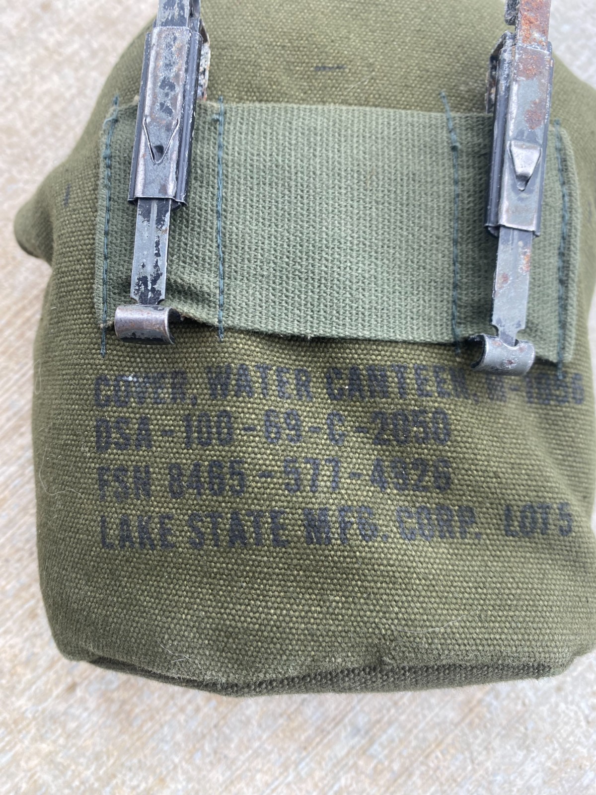 US Army Vietnam War 1969 Canteen & Cover M1956 ALICE