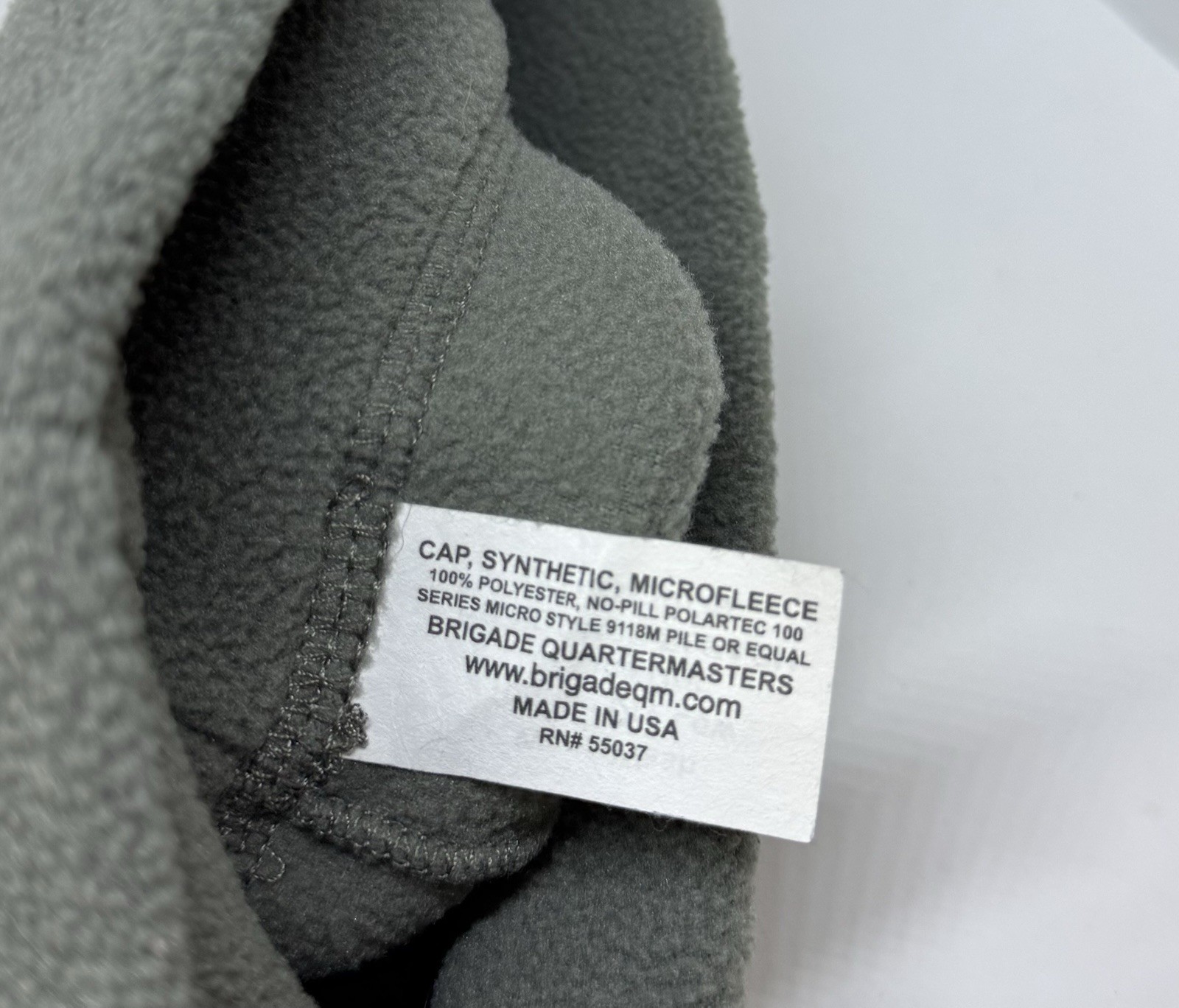 Military Microfleece Synthetic Cap Light Green One Size Cap Hat Beanie