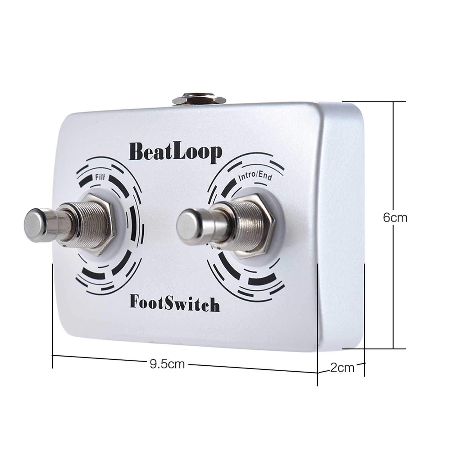Rowin BeatLoop Dual Footswitch Foot Switch Pedal For Rowin LOOP Effect Pedal