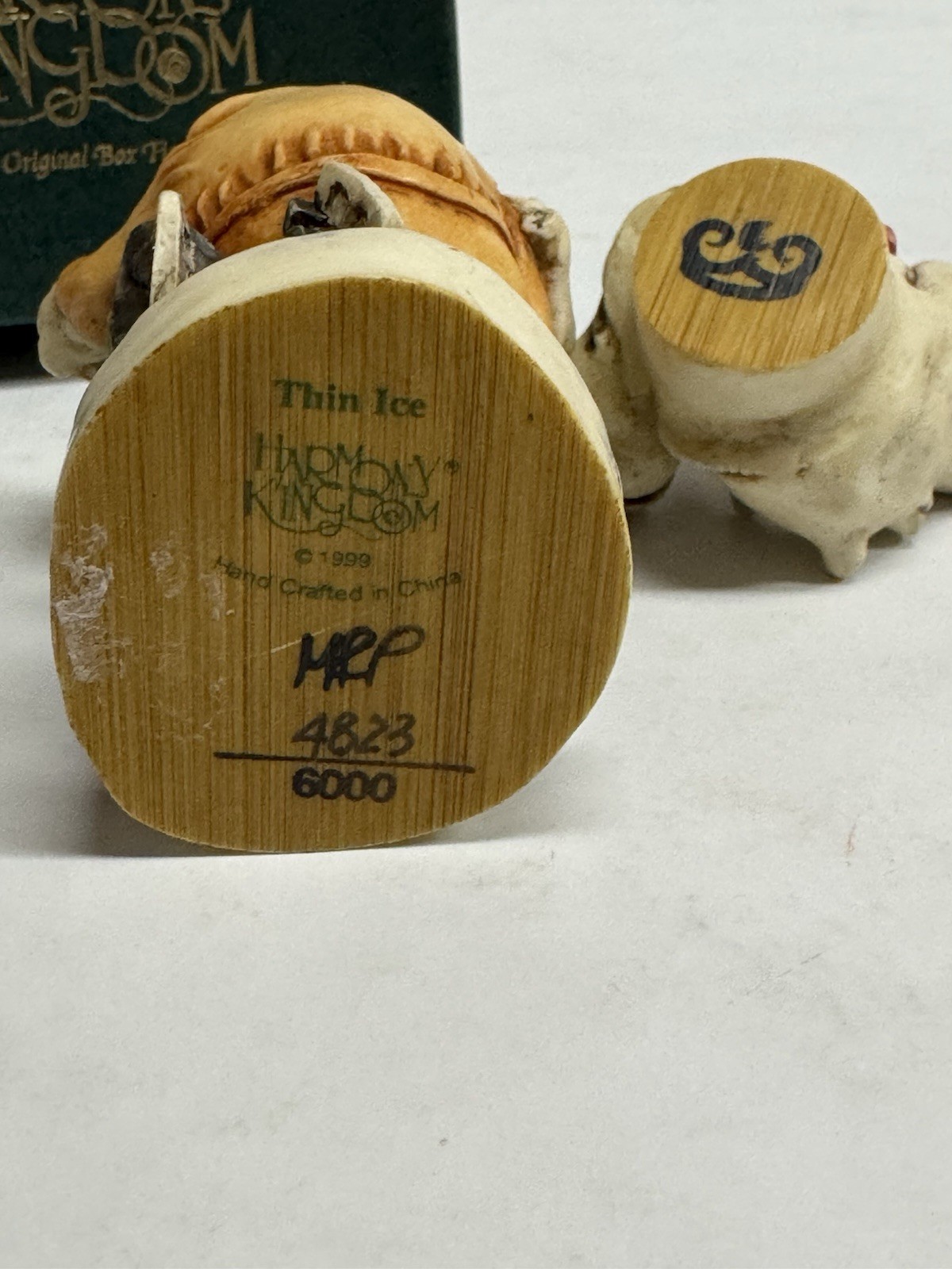 Harmony Kingdom GCC Exclusive Thin Ice Skating Hippos Trinket Box- #4823 Signed
