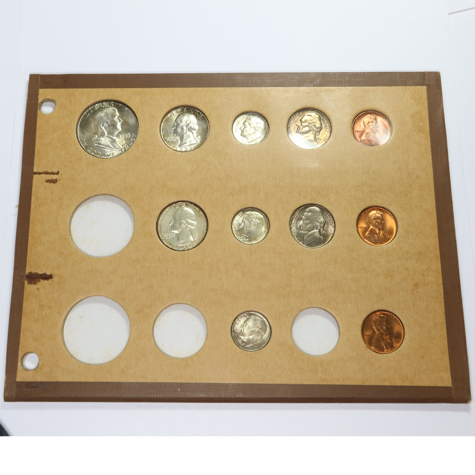 1955 US United States 11 Coin Set #46790C