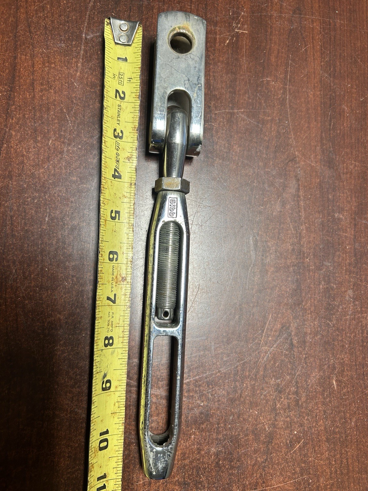 (1) Gibb Bronze Body / Stainless Steel 1/2” Turnbuckle