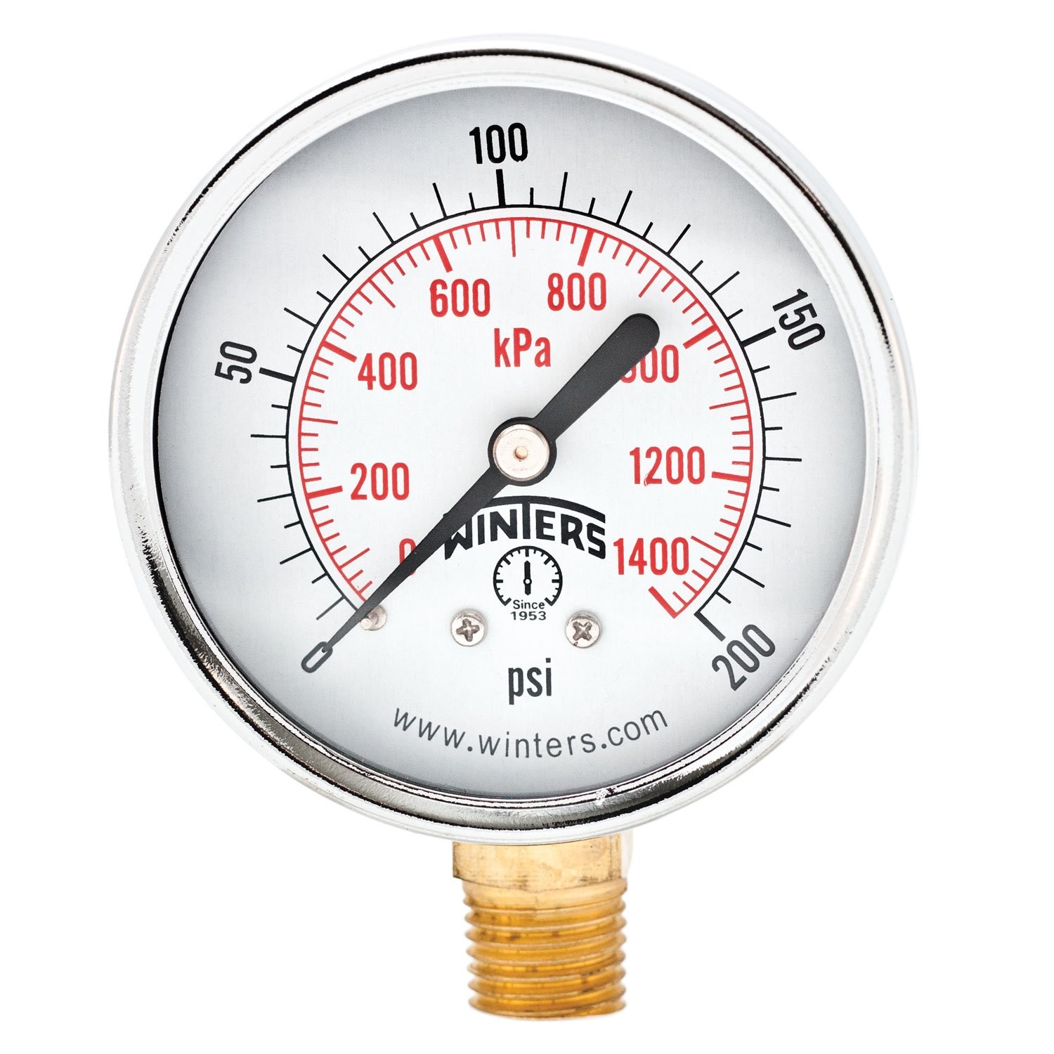 Winters 2-1/2 inch Dial Size, Multi Function Economy Utility Dry Pressure Gau...