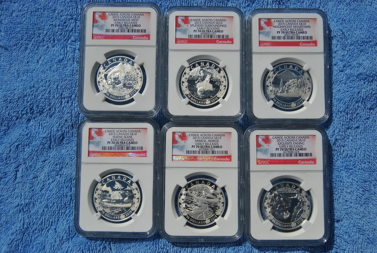 Canada, 2015, $10, Canoe Across Canada Set, NGC, PF70 UC, Early Releases