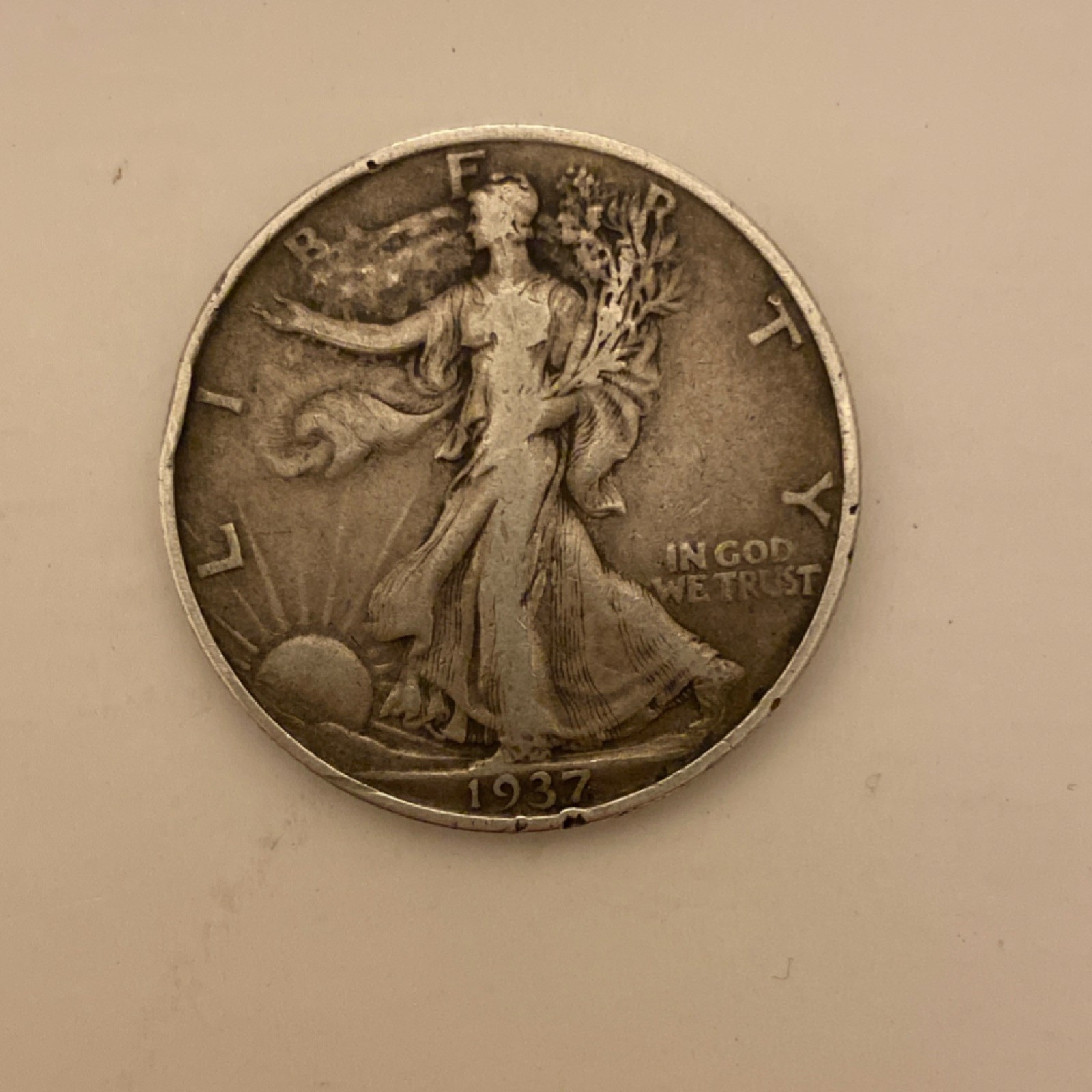 Liberty Walking Silver Half Dollar 50C Reverse Eagle Design