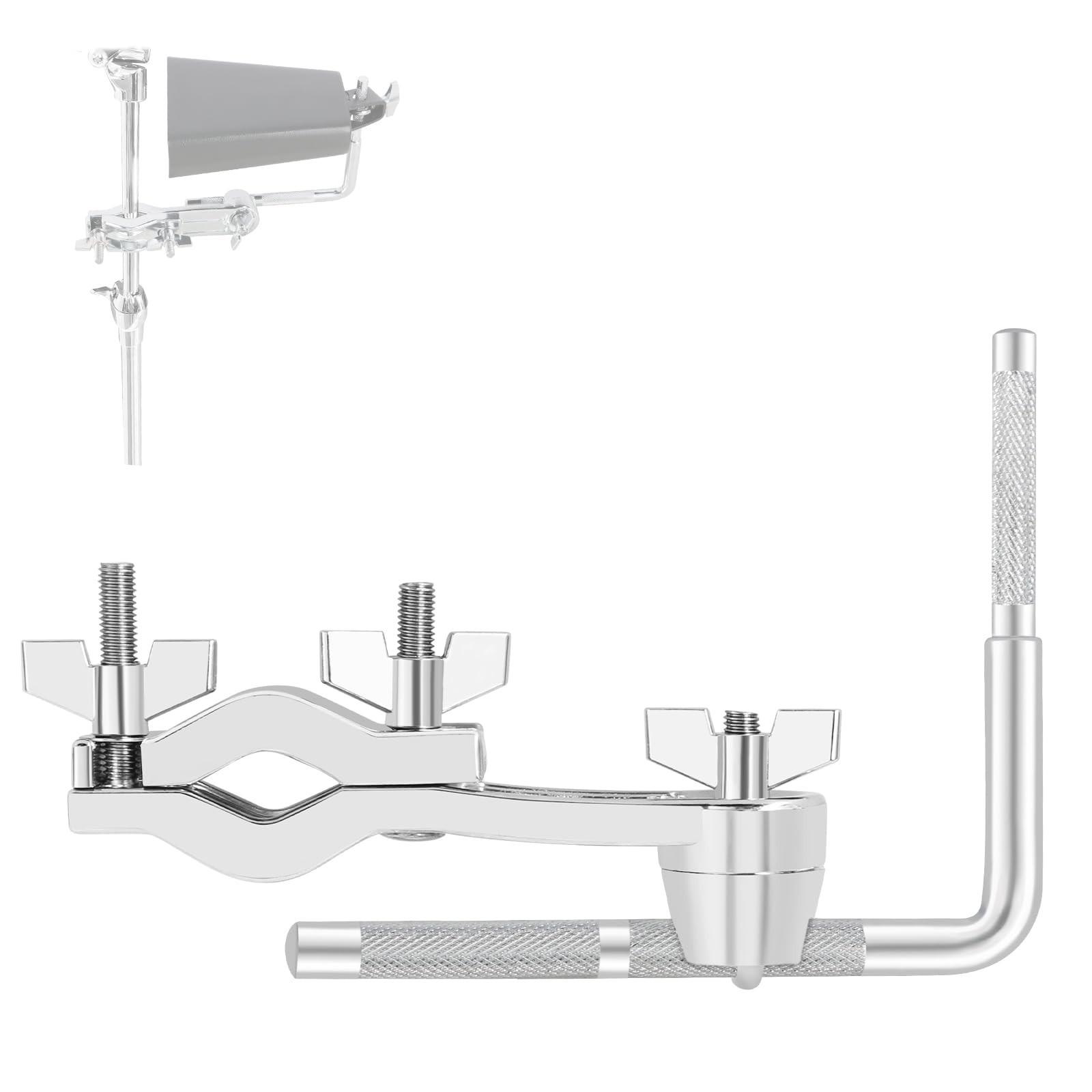 EASTROCK Drum Set Clamps - Cowbell Mounting Clamp L-Rod Mounting Bracket for ...