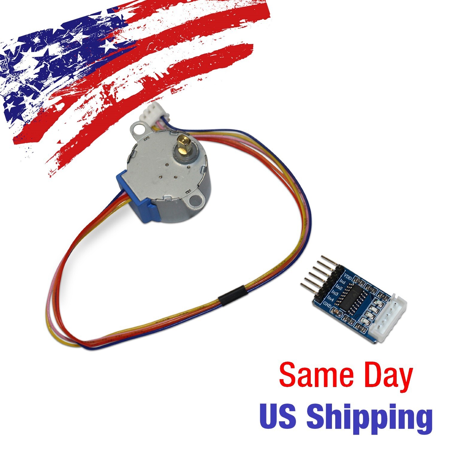 4-Phase Stepper Motor with ULN2003 Driver Board Blue 5V US SHIP TODAY!