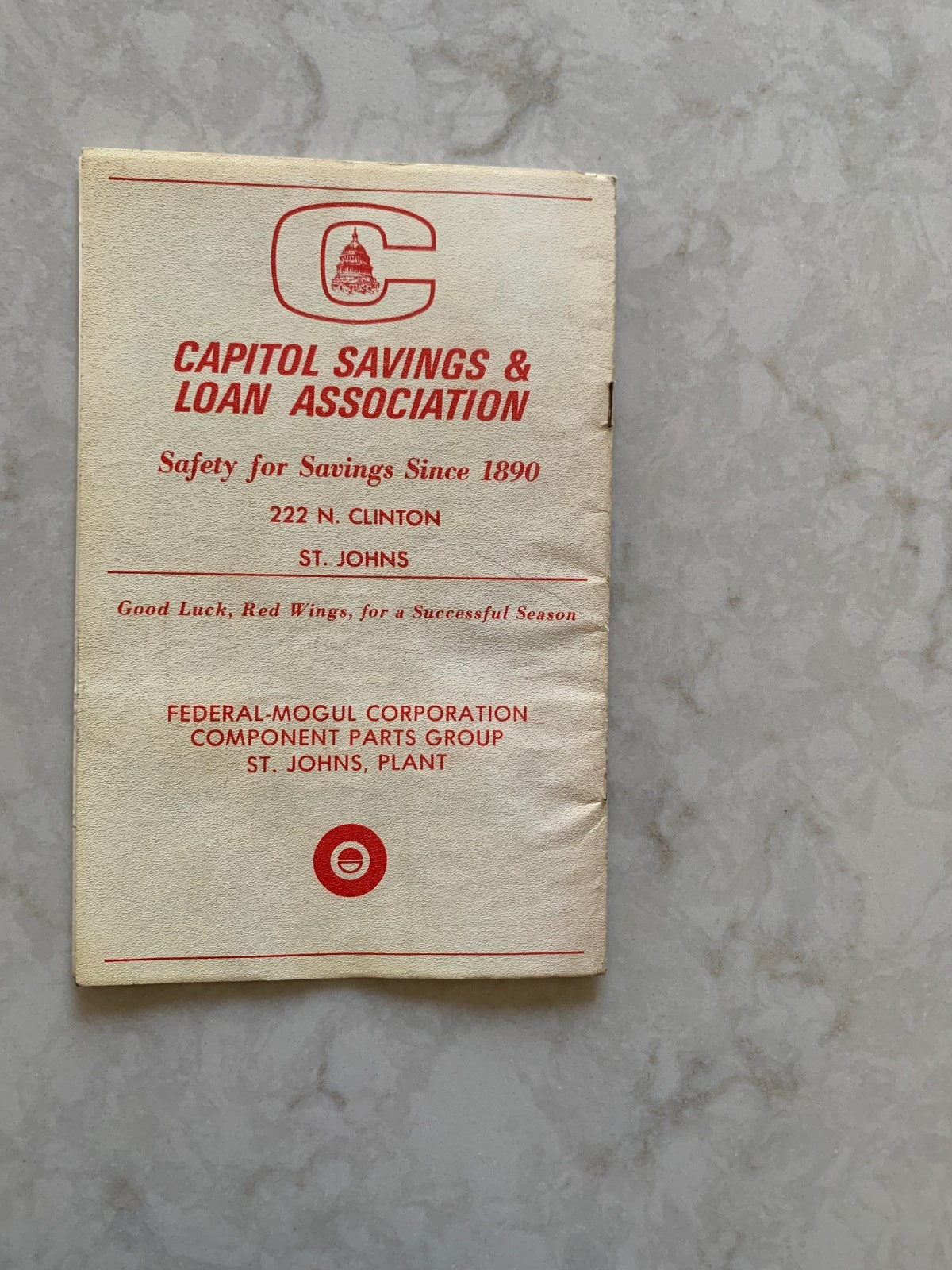 St. Johns (MI) High School, Redwing basketball game program, 1974-75 season