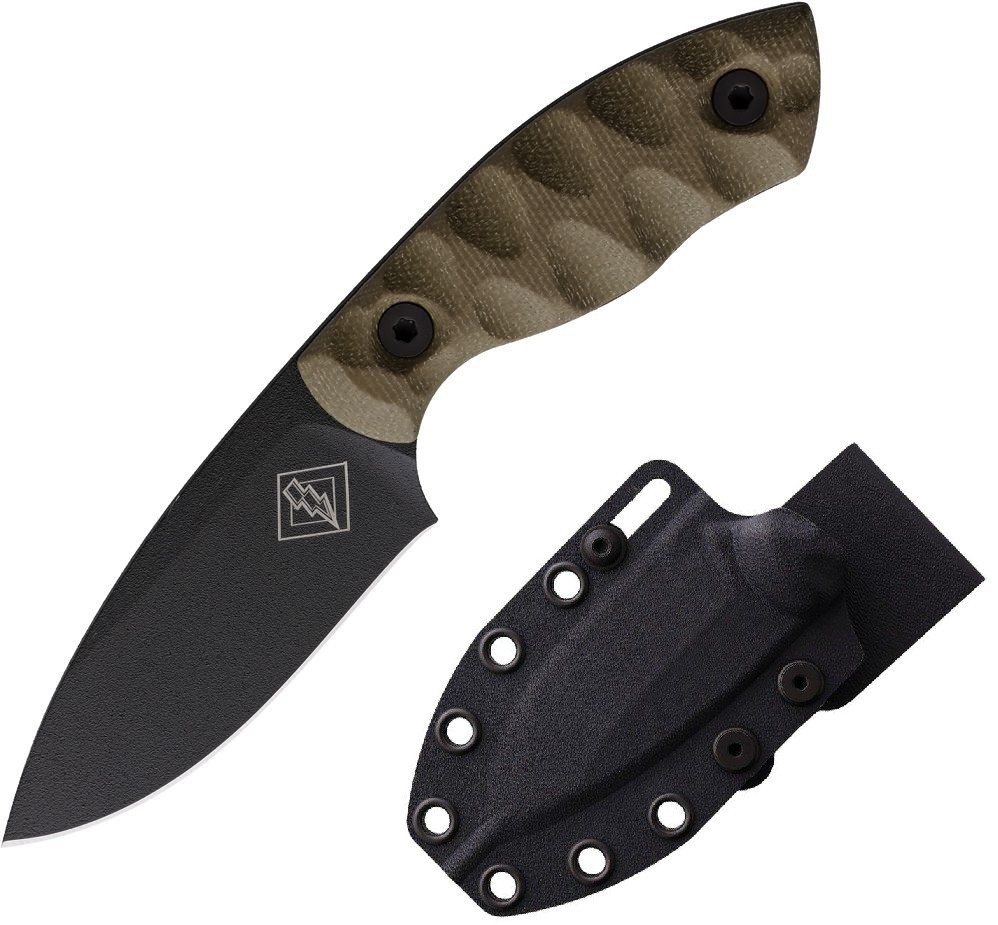 Ranger Knives Model 3 Fixed Knife 3" Full Tang Carbon Steel Blade Micarta Handle