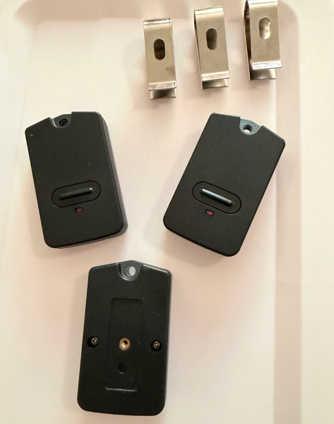 GTO Garage Door  Openers Set of 3 Black Remote Control Comp 318MHz 3pk
