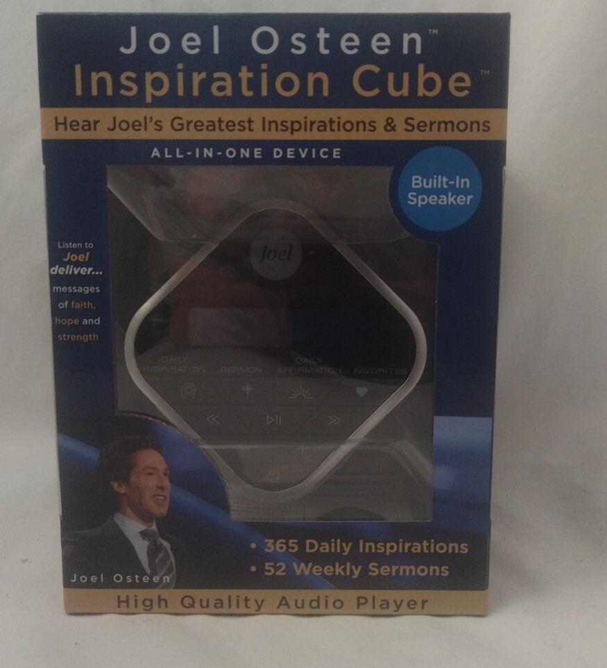 Joel Osteen Joel Osteen Inspiration Audio Cube With Sermons and Affirmations NEW