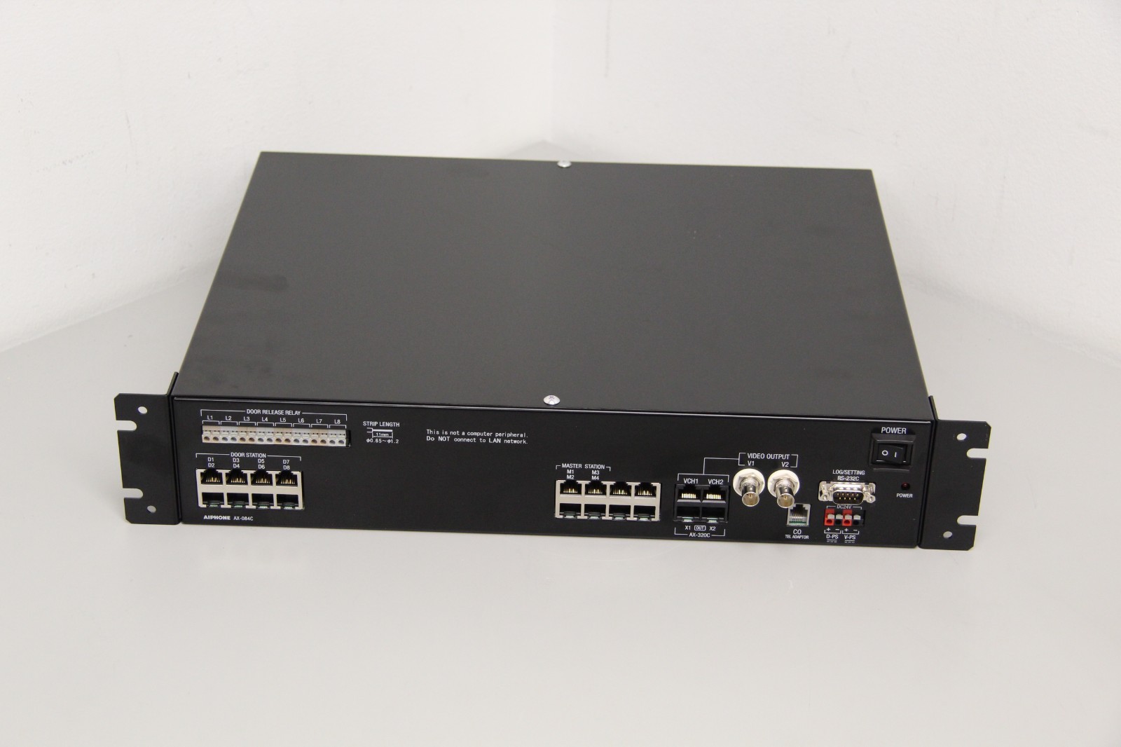 Aiphone AX-084C Central Exchange Unit For 8 Door/Sub-Stations And 8 Master