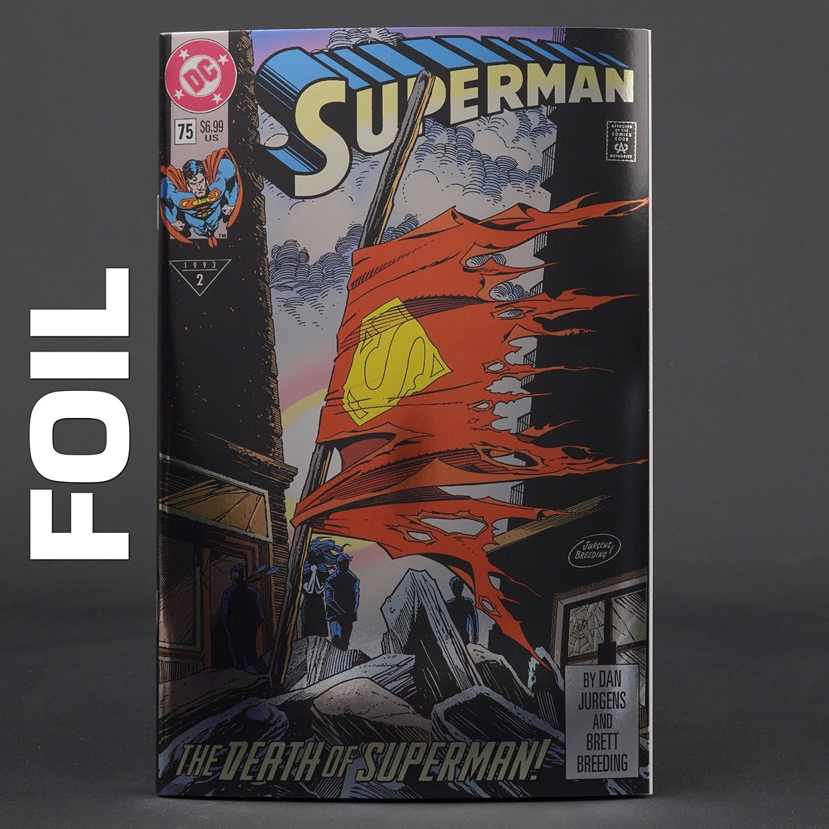 SUPERMAN #75 Facsimile Cvr B Foil Death DC Comics 2026 ptg 1125DC0192 75B
