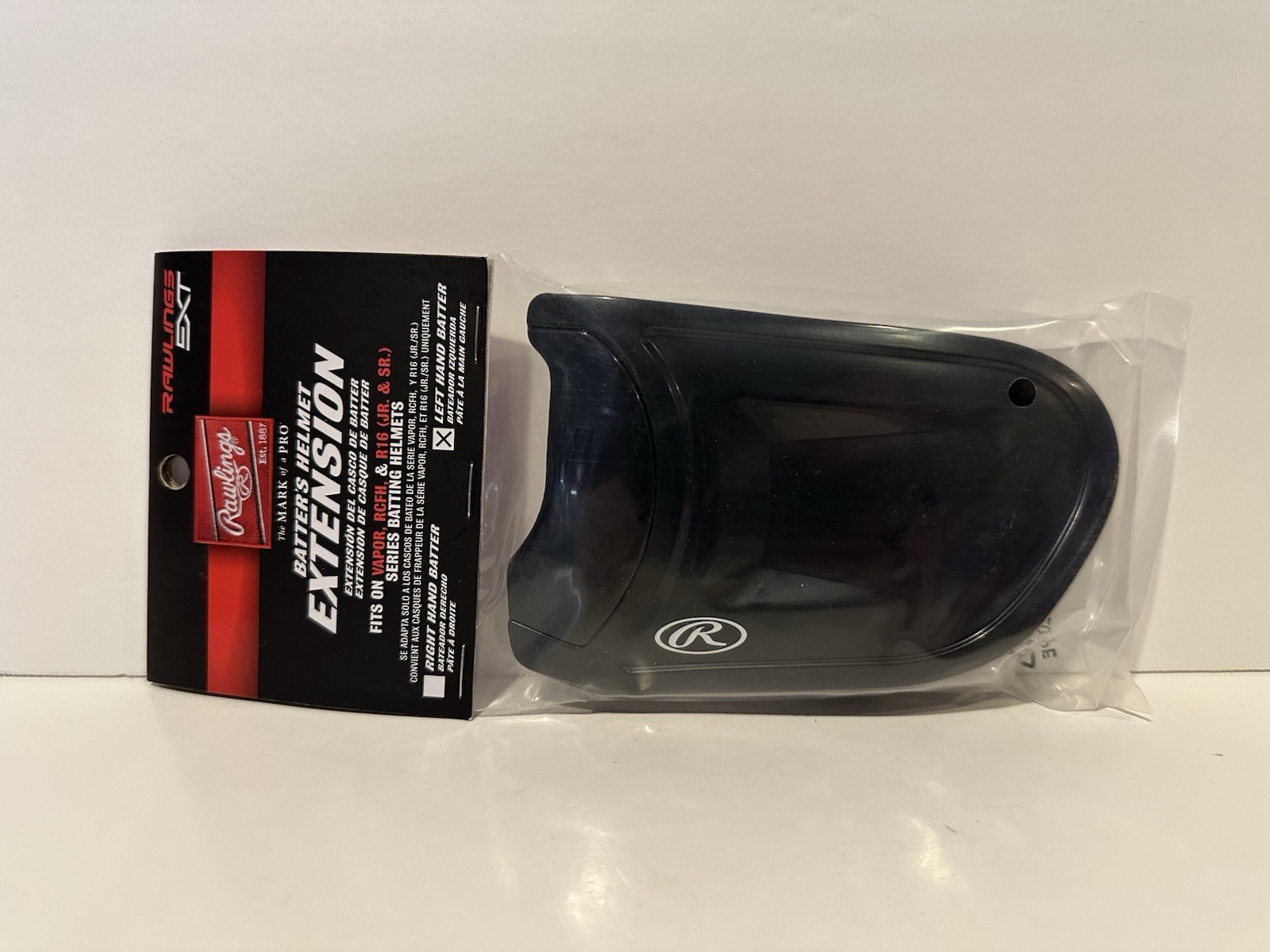 RAWLINGS EXT LEFT-HANDED BATTER HELMET EXTENSION Fits Vapor RCFH & R16 JR. & SR.