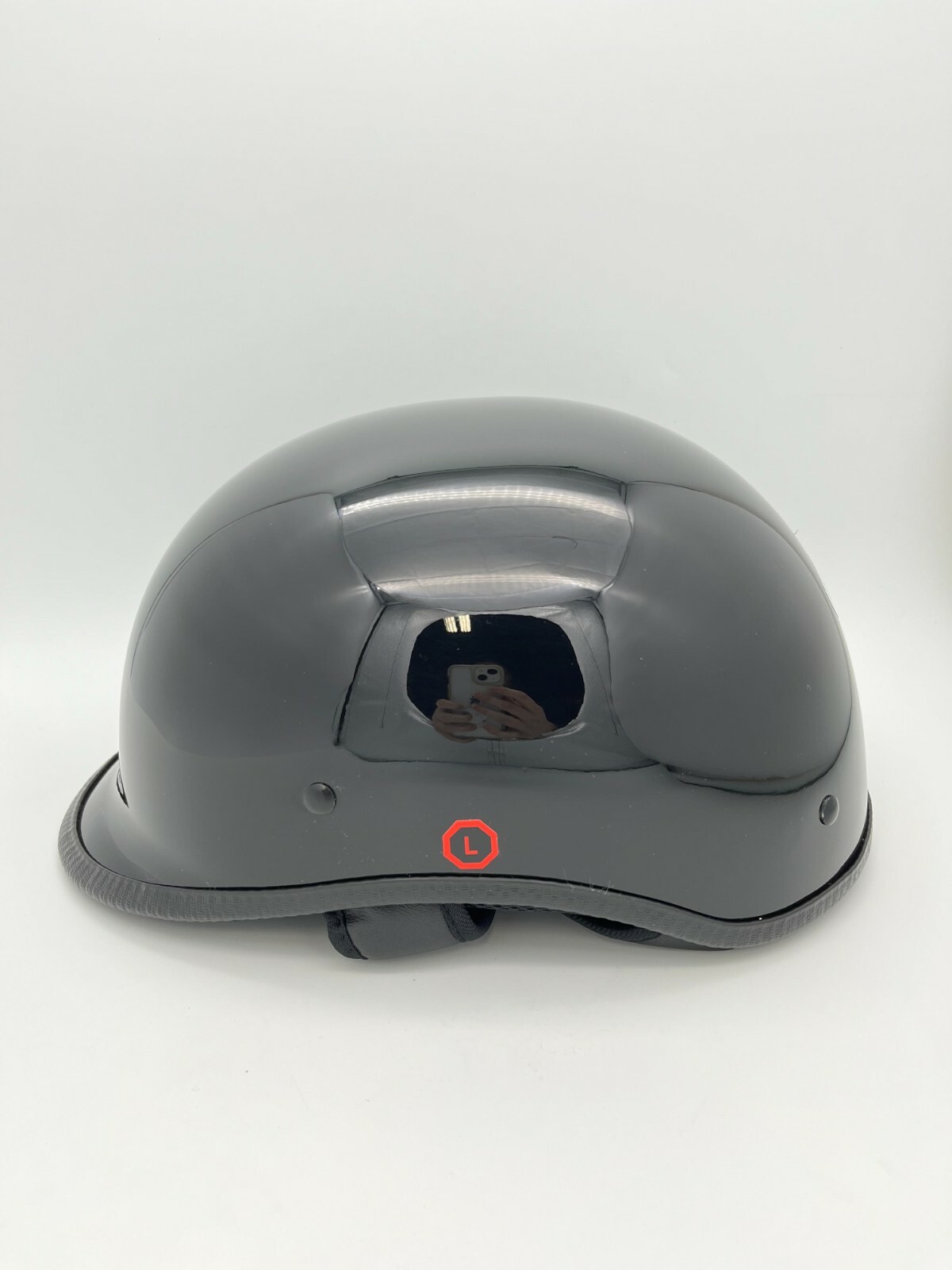 Helmet City HCI 105 Half Helmet Polo Gloss Black Large Open Box