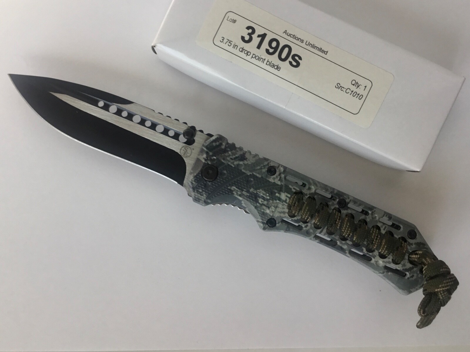 Special Forces Tactical Spring Assisted Camo Pocket Knife Item#3190s