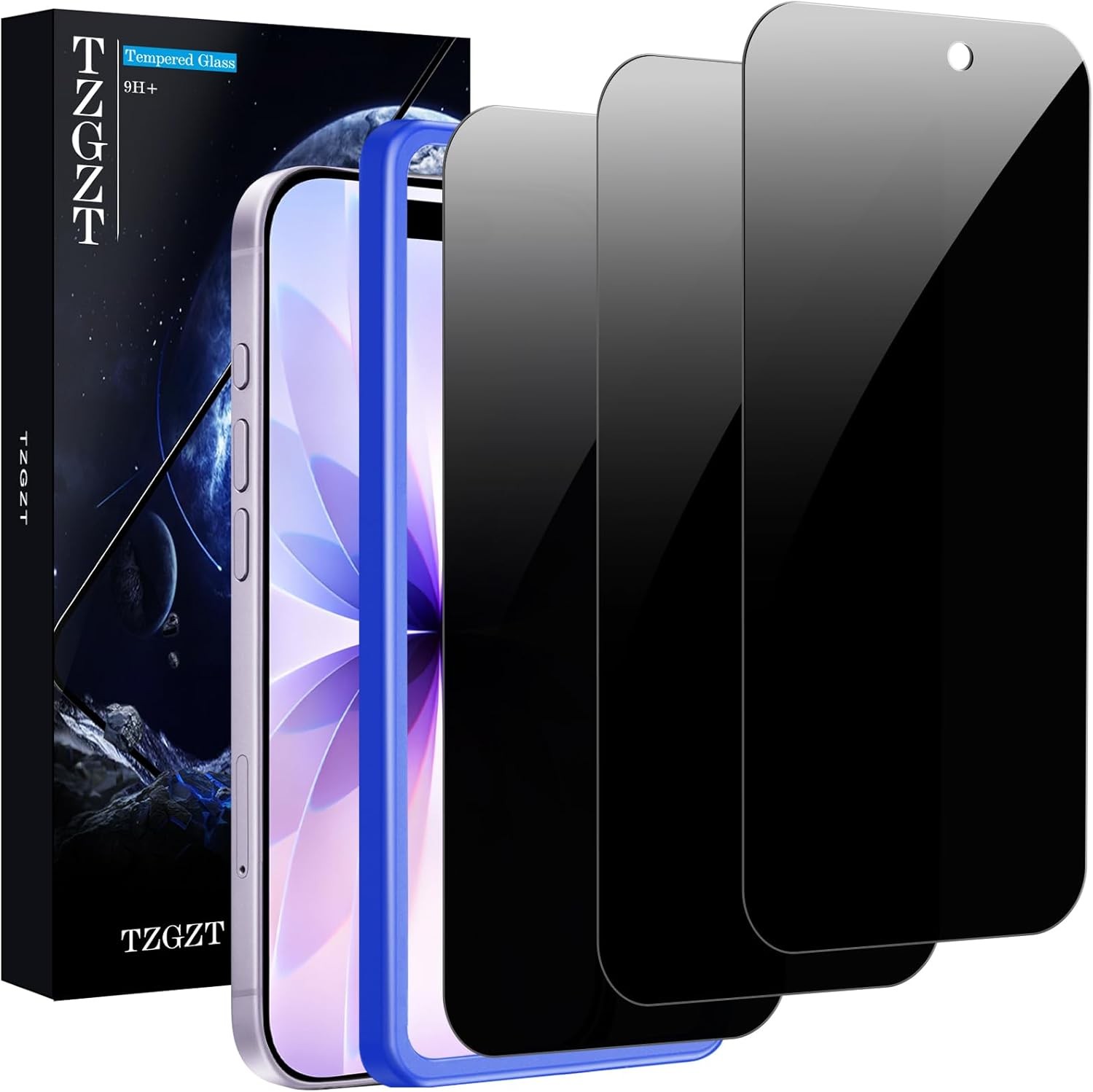 Paquete de 3 protectores de pantalla de vidrio templado para iPhone 17
