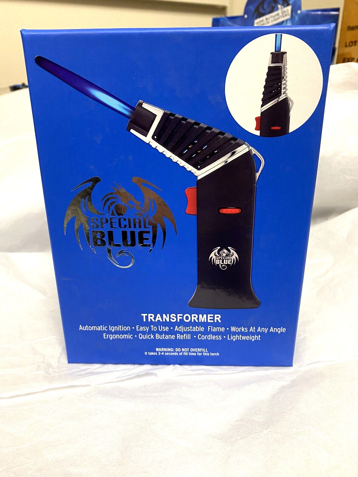 Special Blue Transformer Refillable Butane Torch | Lightweight