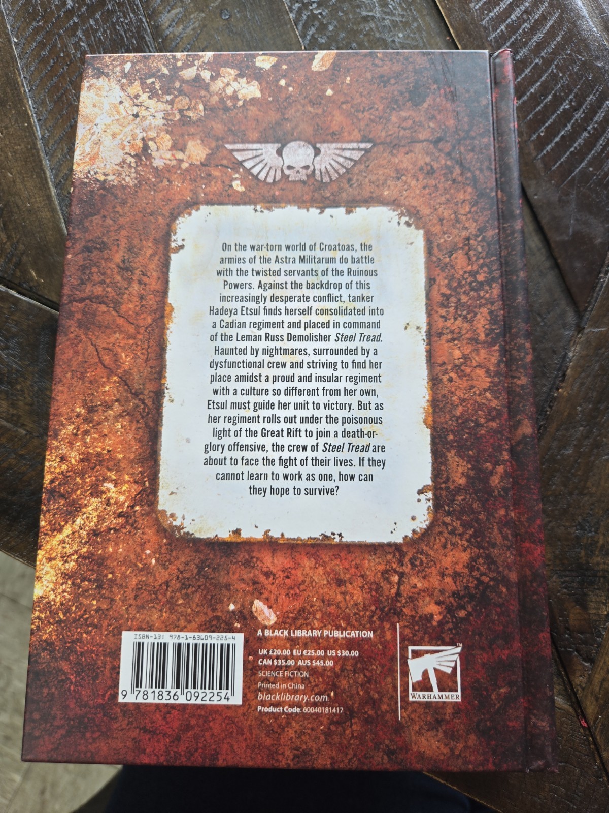 STEEL TREAD - WARHAMMER BLACK LIBRARY HARDBACK
