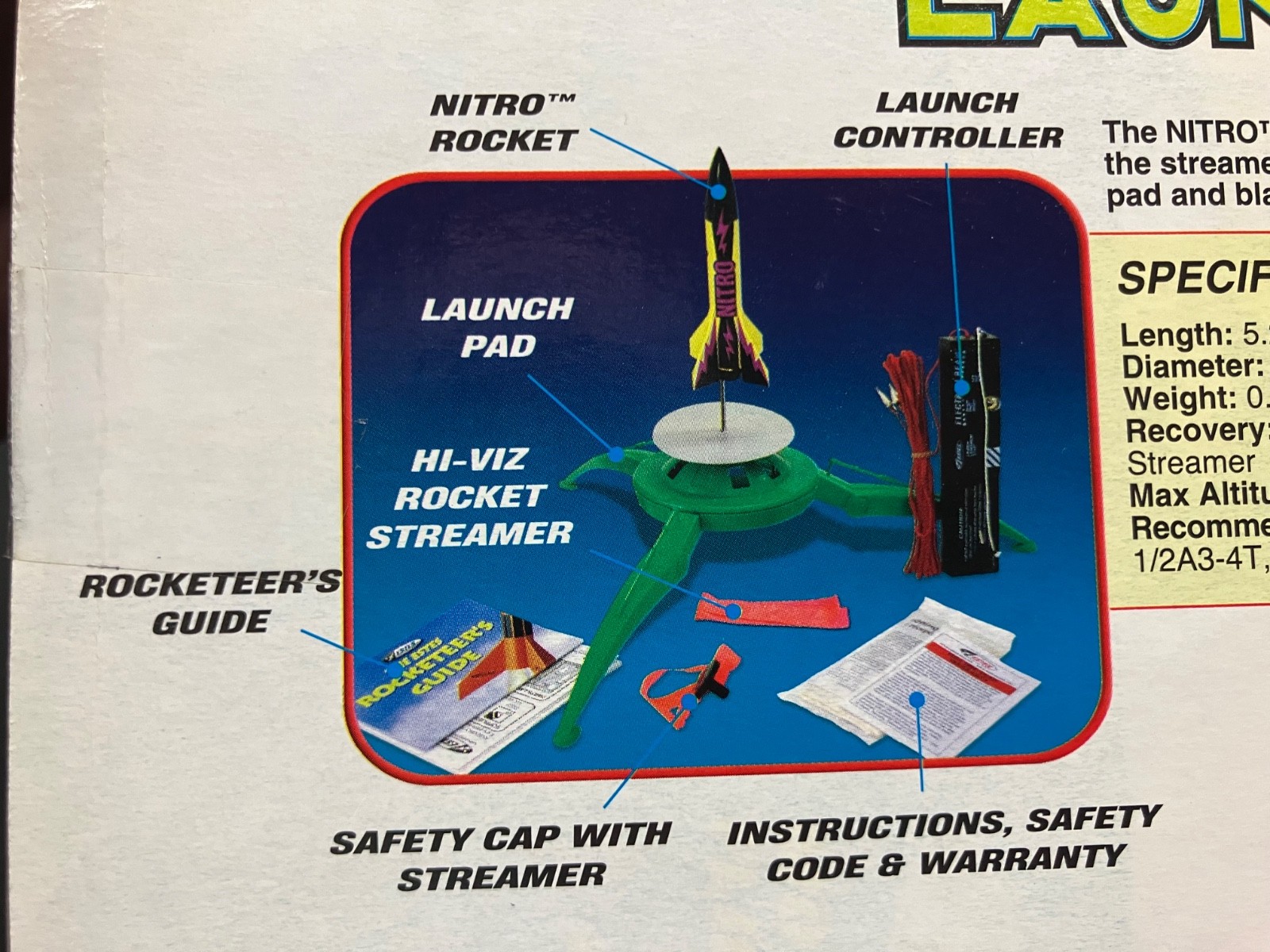 Estes Super Shot Flying Model Rocket Launch Set #1485 - Sealed